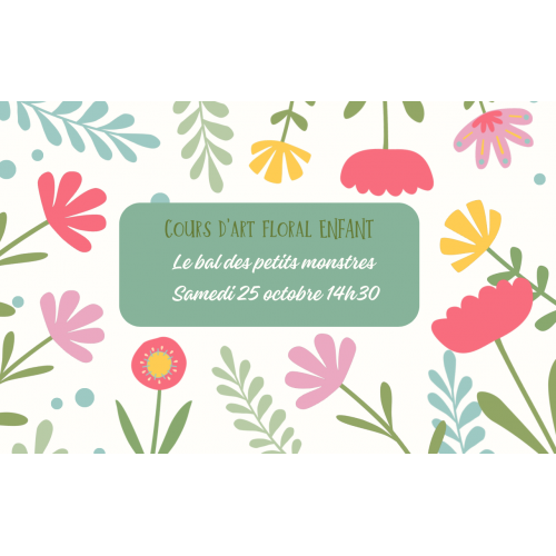 Cours d'art floral enfants...